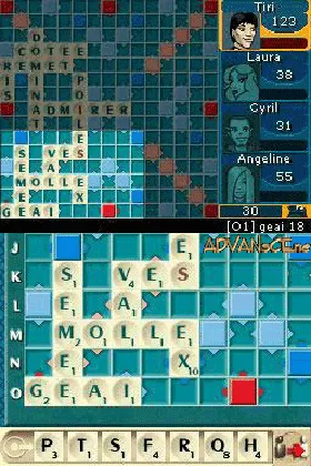 Scrabble Interactive - 2007 Edition (Europe) (En,Fr) screen shot game playing